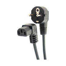 C13 Power Kablo - 90 Derece L Uç - Dik Açılı - Standart Power Kablosu - 1.8 Mt