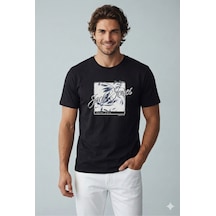 Jack & Jones Jjhonolulu Shape Siyah Erkek Tişört 12288088 Black
