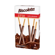 Şölen Biscolata Stix Sütlü 16'lı Bisküvi Çubukları 4'li Avantaj Paketi - 4 Adet Tarı