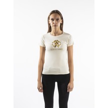 ROBERTO CAVALLI  Kadın T'shirt RRC5279L Bej