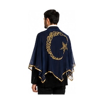 Damat Şalı Vıp Ay Yıldızlı Desenli Lacivet