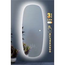 Led Işıklı Oval Boy Aynası Beyaz