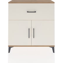 Arges Şifonyer Tek Raflı Tek Çekmeceli 2 Kapaklı 88x30x96 Çam-aytaşı Atlas Çam