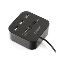 Dark UCR202 USB MicroSD-SD-MMC-M2-MS PRO DUO Kart Okuyuculu USB Çoklayıcı