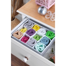 Home 12 Bölmeli Çekmece İçi Düzenleyici Organizer Beyaz/gri