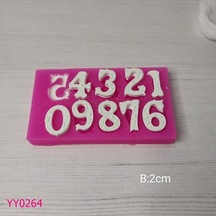 Yy0264 Noktalı Rakamlar Silikon Kalıp