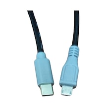 Pmr 1 Metre Micro Usb To Type C- Type C To Micro Usb Kablo