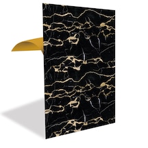 Kendinden Yapışkanlı Gold Siyah Desenli Pvc Panel 41x62 Cm