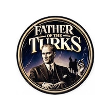 Türklerin Babası Atatürk Silüetli Cırtlı3d Arma