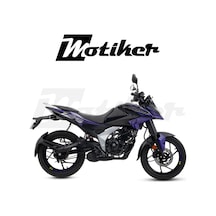 Bajaj Pulsar N125 Sticker Tasarımı Mor Sticker Etiket M