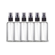 Sprey Şişeleri Şeffaf Boş İnce Sis Plastik Mini Seyahat Şişesi Seti, Küçük Doldurulabilir Sıvı Kaplar 100 Ml 6'li Paket