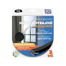 Epdm Kauçuk İzolasyon Bandı, 5mm X 15mm X 5mt, Siyah Renk