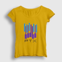 Presmono Kadın Ptx Pentatonix T-shirt Sarı