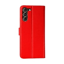 Newface - 426 - Samsung Galaxy S23 Plus Trend S Plus Kapaklı Kılıf - Shopgpt - - Kırmızı