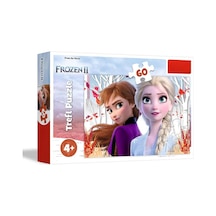Karlar Ülkesi Elsa Ve Anna 60 Parça Puzzle Yapboz 4+ Yaş