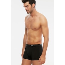 Kom Tightys Pamuklu 6 Lı Erkek Boxer Siyah