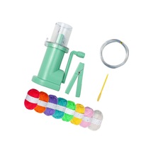 Suntek El İşletilen Weaver Küçük Manuel Örgü Makinesi Dikiş El Sanatları Için Tığ 8 Renk İplik Seti