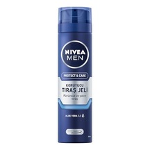 Nıvea Men Erkek Nemlendirici Tıraş Jeli Protect&care 200 Ml, Kuru Ciltler İçin, Pürüzsüz Tıraş