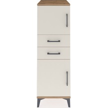 Kronos Dolap Tek Raflı 2 Çekmeceli 2 Kapaklı 44x59x134 Çam-ay... Çam