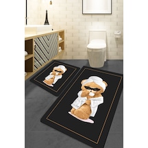 Chilai Home Bornouse 2'li Set Banyo Halısı Djt Renkli