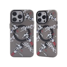 Apple iPhone  Uyumlu - 13 Pro Kılıf Apollo Magneticsafe Desenli Kapak - Apollo Siyah - 3