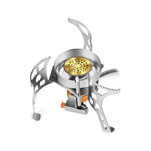 Ebitda Renkli Rüzgar Geçirmez Kamp Soba Gaz Ocak Bölünmüş Hafif Hareketli 17.5x9cm Backpacker Yürüyüşçü Avcı Çok Renkli