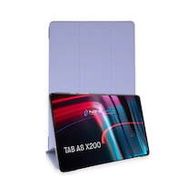 Newface - 715 - Samsung Galaxy Uyumlu X200 Tab A8 10.5 Kılıf Tablet Smart Kılıf - Novapazr - - Lila