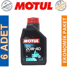 Motul Moto 4t 20W-40 1 L 4 Zamanlı Mineral Motosiklet Yağı 6 Ad