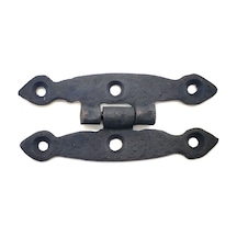Hubrendy Çer Antika Tarz Dekoratif Pirinç Dar Menteşe - 75x39 Mm, Oksit