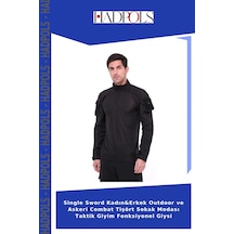 Hadpols Single Sword Kadın&erkek Outdoor Ve Askeri Combat Tişört Sokak Modası Taktik Giyim Fonksiyonel Giysi Çok Renkli