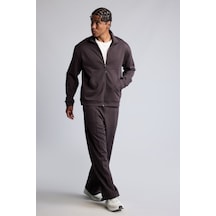 Defacto Ultra Yumuşak Baggy Fit Elastik Bel Ön Dikiş Detaylı Dalgıç Kumaş Jogger Pantolon H6171ax26aubn338 Kahve-bn338