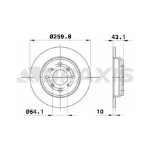 Braxıs Ae0744 Arka Fren Diski 42510ss0000 - 2 Adettir