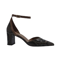 Poletto Hakiki Yılan/hakiki Deri Vızon-bıskuvı Ayakkabı Stiletto 9841 114 V1 Yln-1189 Vizon