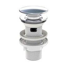 İz Yapı Taşmalı Aç Kapa Körüklü Lavabo Sifonu Metal Krom