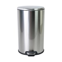 Primanova Cigo Primanova Pedallı Metal Çöp Kovası. 12 Litre Gümüş
