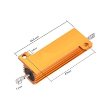 Çin Res-47r/100w,47 Ohm/100w Alüminyum Direnç