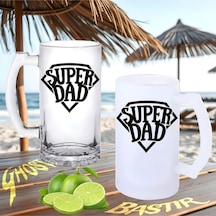 Süper Baba Buzlu Ya Da Buzsuz Bira Bardağı 054