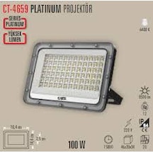 Cata Ct-4659 100watt Platinium Led Projektör Beyaz Işık