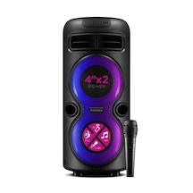 Maxron Mxboom Karaoke Mikrofonlu Bluetooth Hoparlör Parti Led Işı