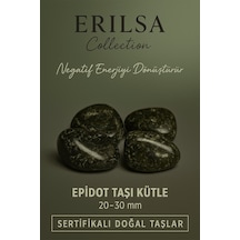 Sertifikalı Epidot Taşı Kütle 20 30 Mm Negatif Enerjiyi Dönüştüren Doğal Taş