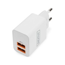 Digitus Da-10061 5v 2x Usb 15w 4a Beyaz Şarj Adaptörü