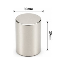 1 Adet - 10x20 Mm Neodyum Mıknatıs Neodim Magnet Yuvarlak
