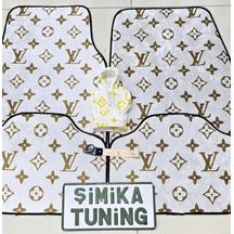 Xl Lv Desen Dekor Halı Paspas Ve Vites Poları Hoodie Araç Vites Topuzu Kılıfı Kancalı Kumaş Anahtarl