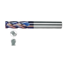 Fett 20x75 Mastercut Uzun Sert Metal 2 Ağızlı Küresel Tıaln Karbür Parmak Frezesi