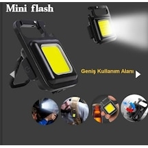 Mini Manyetik Led Kamp Lambası, 30 Led, 3 Mod, Şarj Edilebilir, Anahtarlık, Oto Tamir Lambası