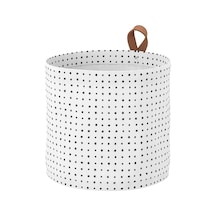 Ikea Plumsa Çamaşır Sepeti 25 X 28 Cm Beyaz - Siyah