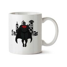 Fly Up Süpermen İki Tarafı Baskılı Kupa Bardak Çok Renkli