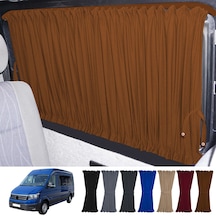 Pandami Volkswagen Crafter 2.nesil Uzun Şase 2018+ Uyumlu Taba Raylı Oto Perde Takımı