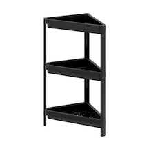 Banyo Raf Ünitesi Üçgen Raf IKEA Siyah Pratik Raf Ünitesi 33x33x7 Siyah
