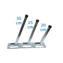Gümüşler Metal Sofra Ayağı 20 Cm. 4 Adet Metalik Gri